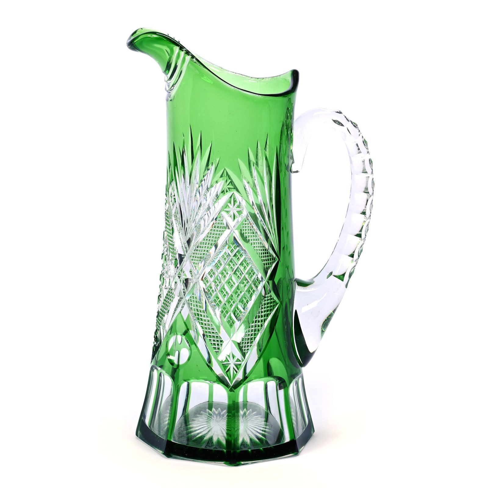 Pitcher, BPCG, Green Cut To Clear Attributed To Val St. Lambert (1 of 3)