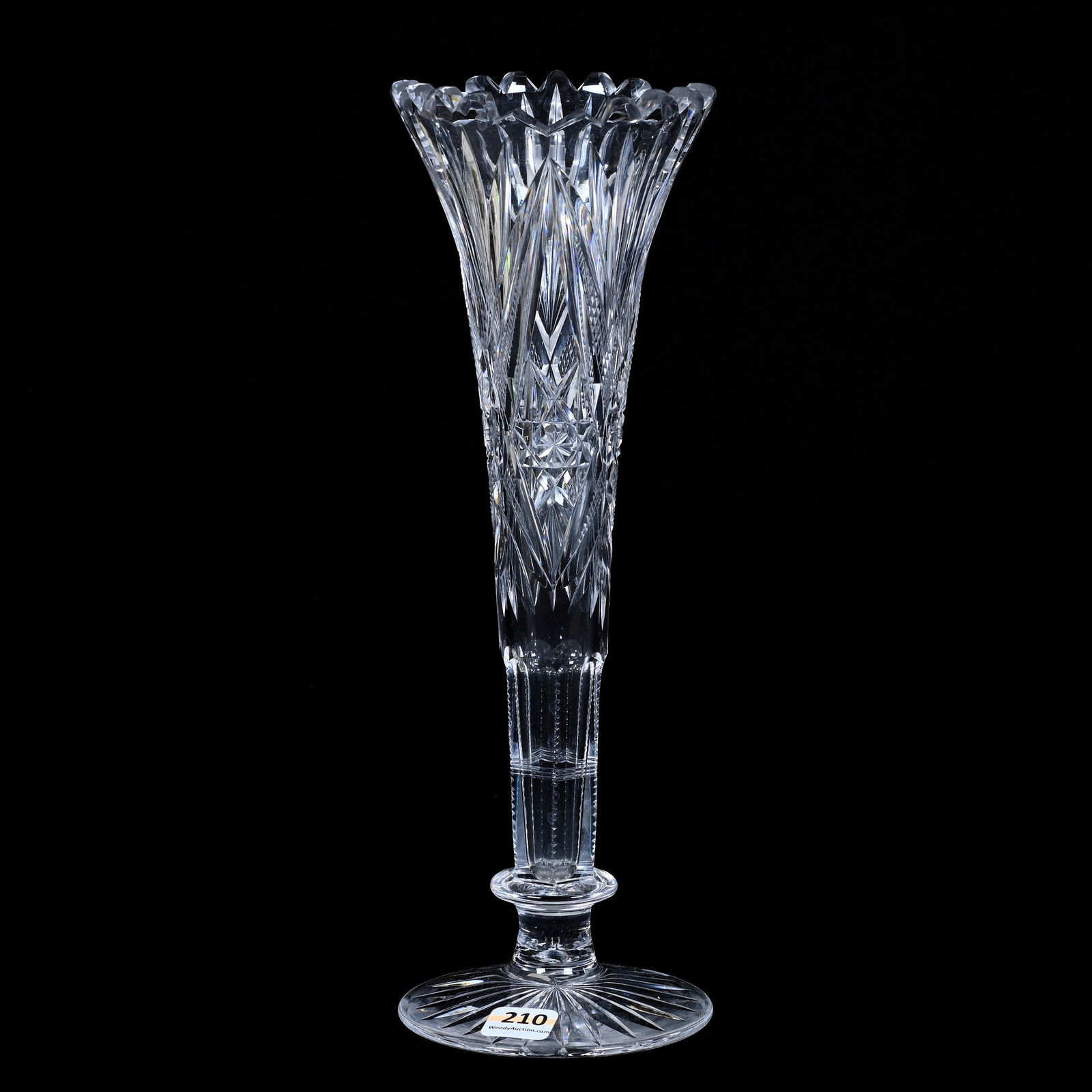 Trumpet Vase, ABCG, Hobstar, Vesica, Strawberry Diamond, Star & Fan Motif (1 of 2)
