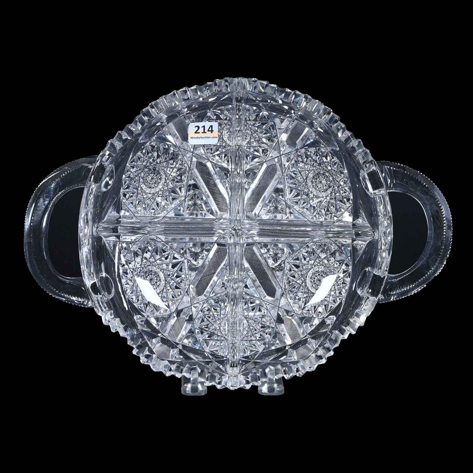 Bowl, Two Handles, Four Division, ABCG, Pattern #33 By Elmira (1 of 3)