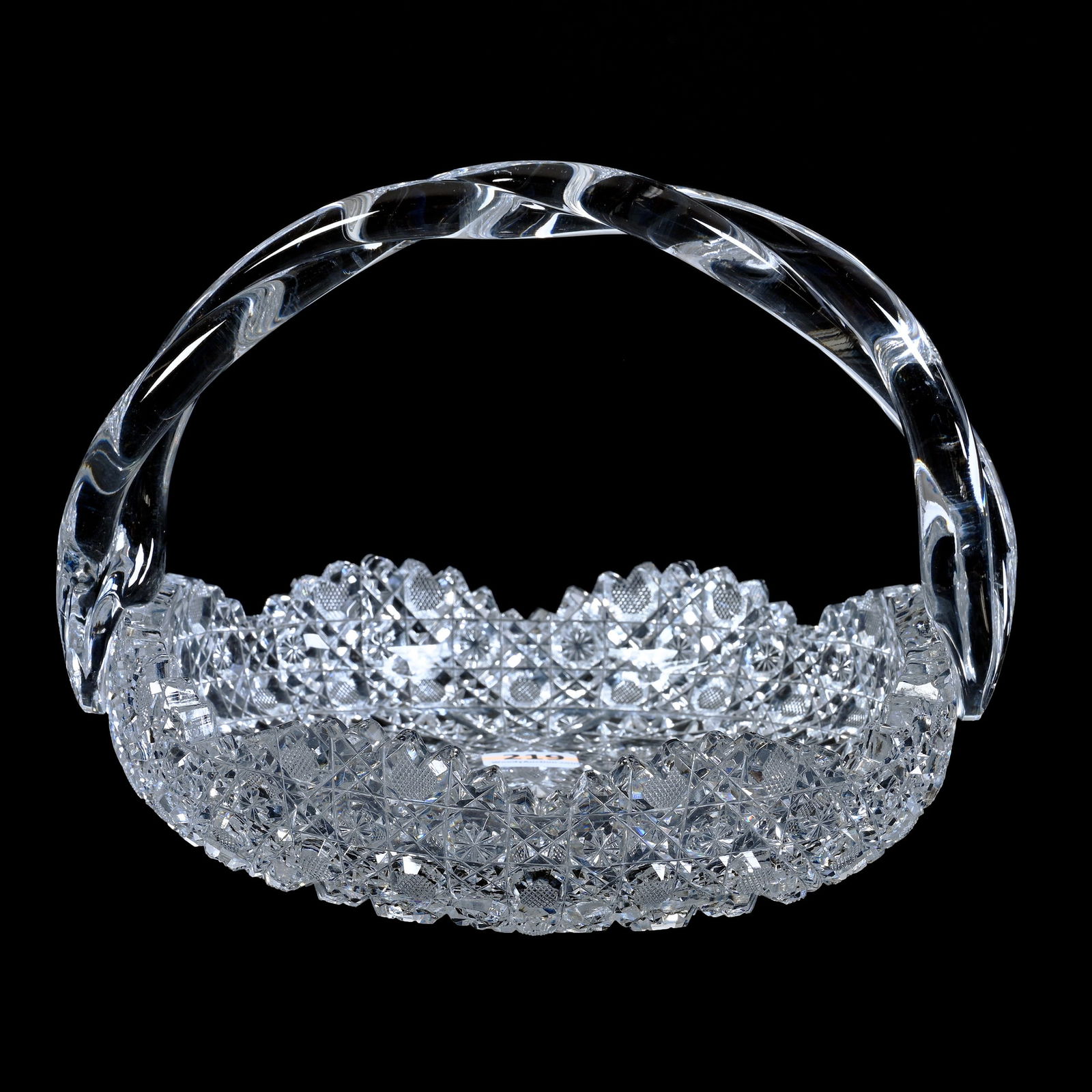 Basket, ABCG, Propeller Pattern, Applied Rope Twist Handle (1 of 3)