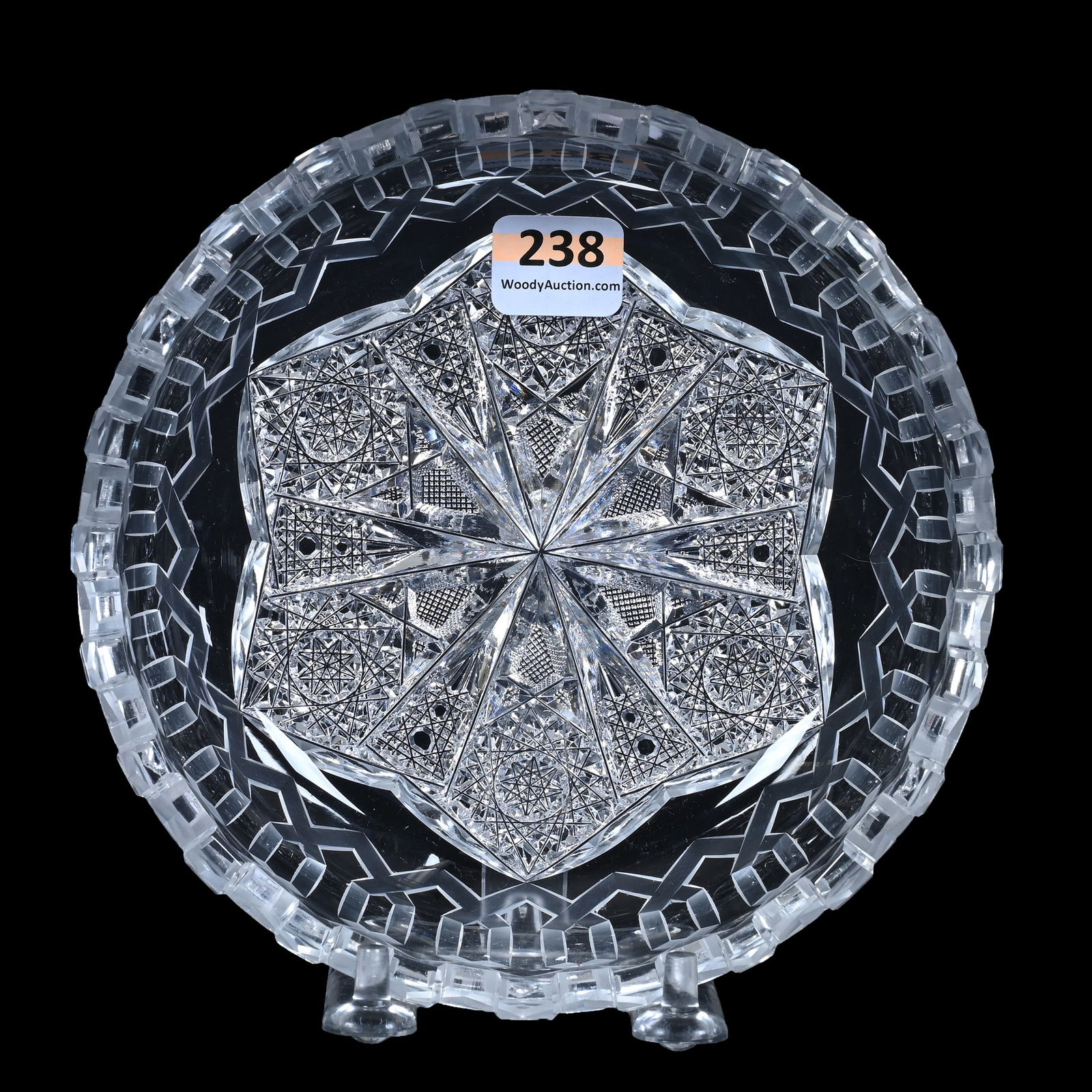 Nappy, ABCG, Alhambra Pattern By Meriden, Also Known As Greek Key Pattern (1 of 3)