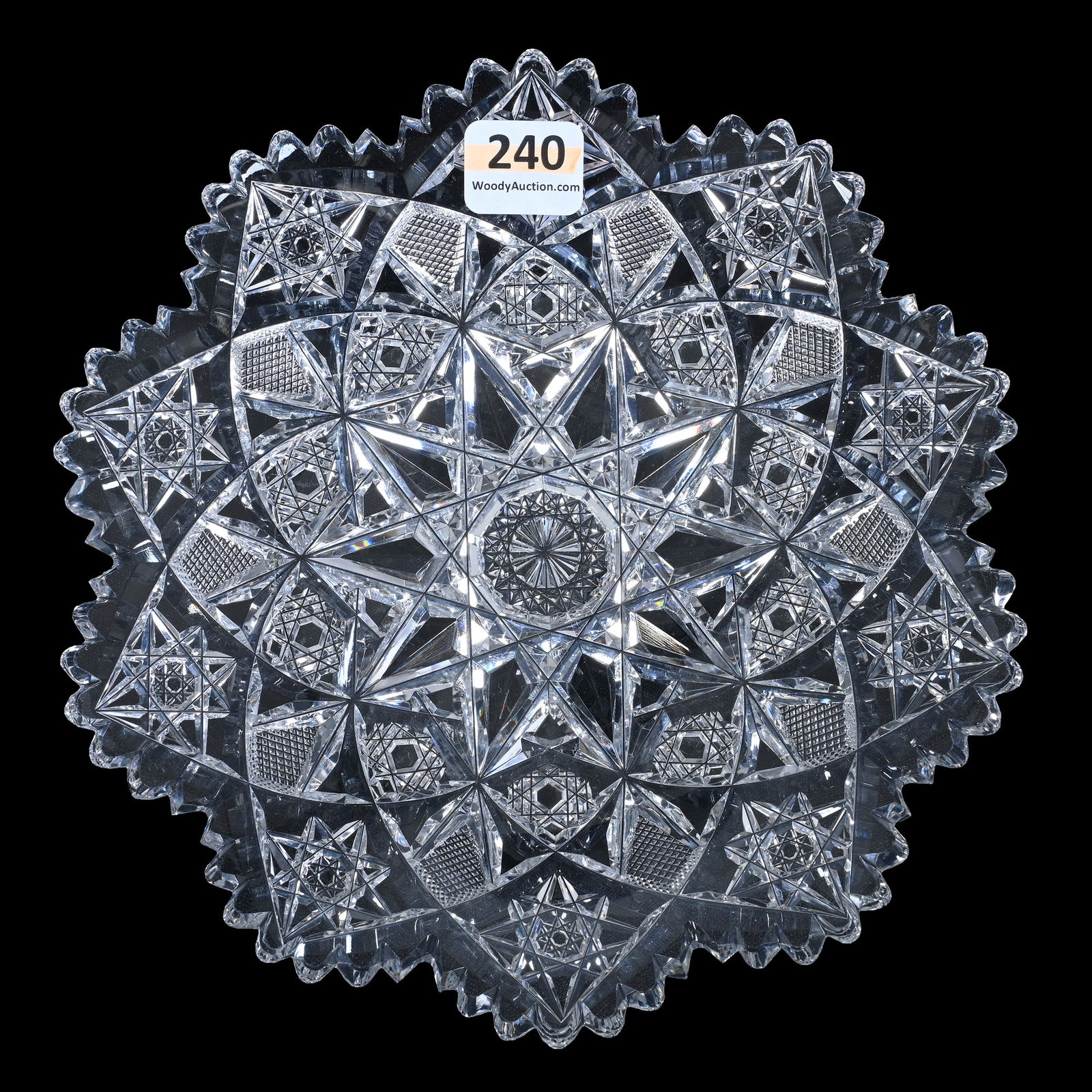 Plate, ABCG, Signed Hawkes Portland Pattern - Clear Blank (1 of 2)