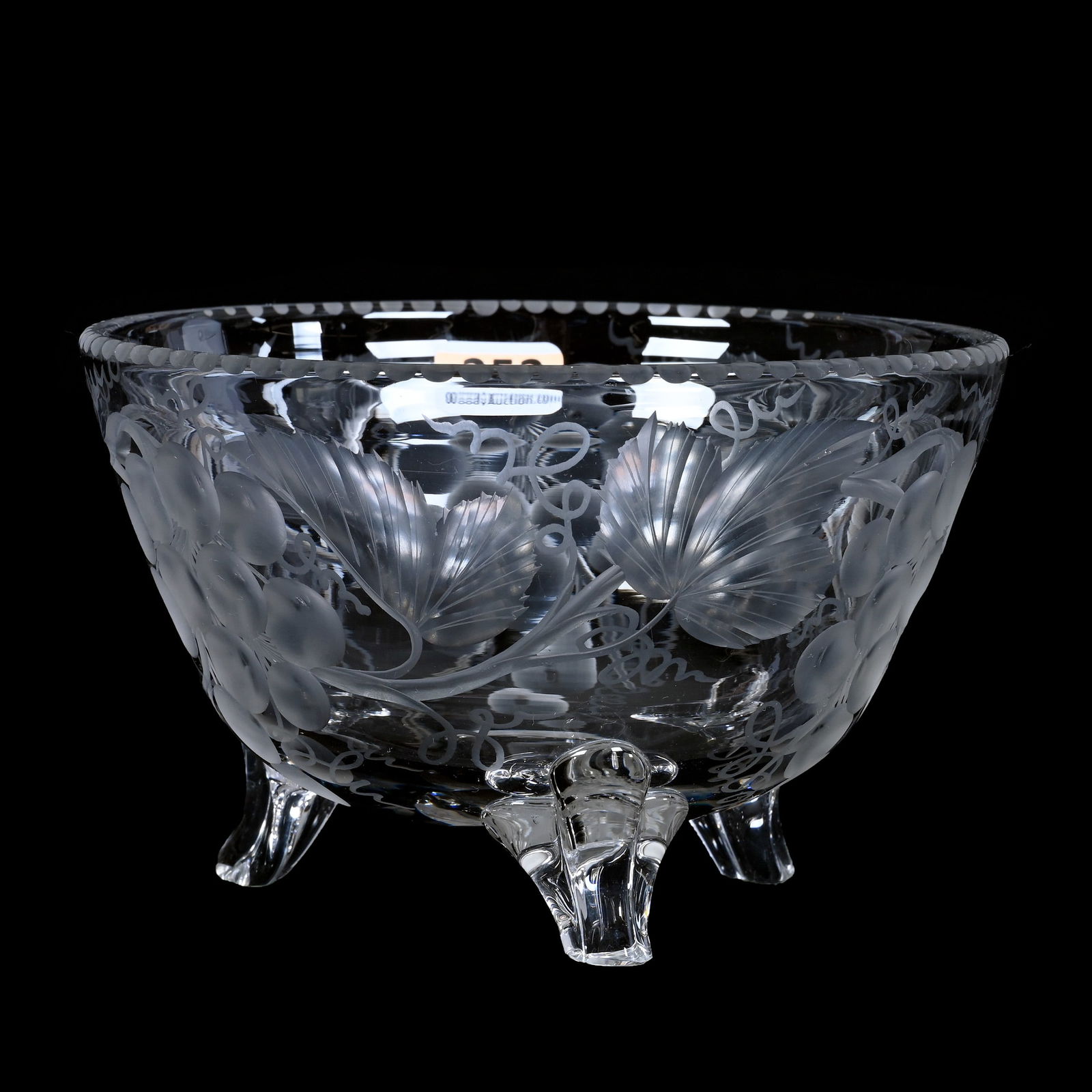 Nut Dish, Three Feet, ABCG, Signed Tuthill Vintage Pattern (1 of 3)