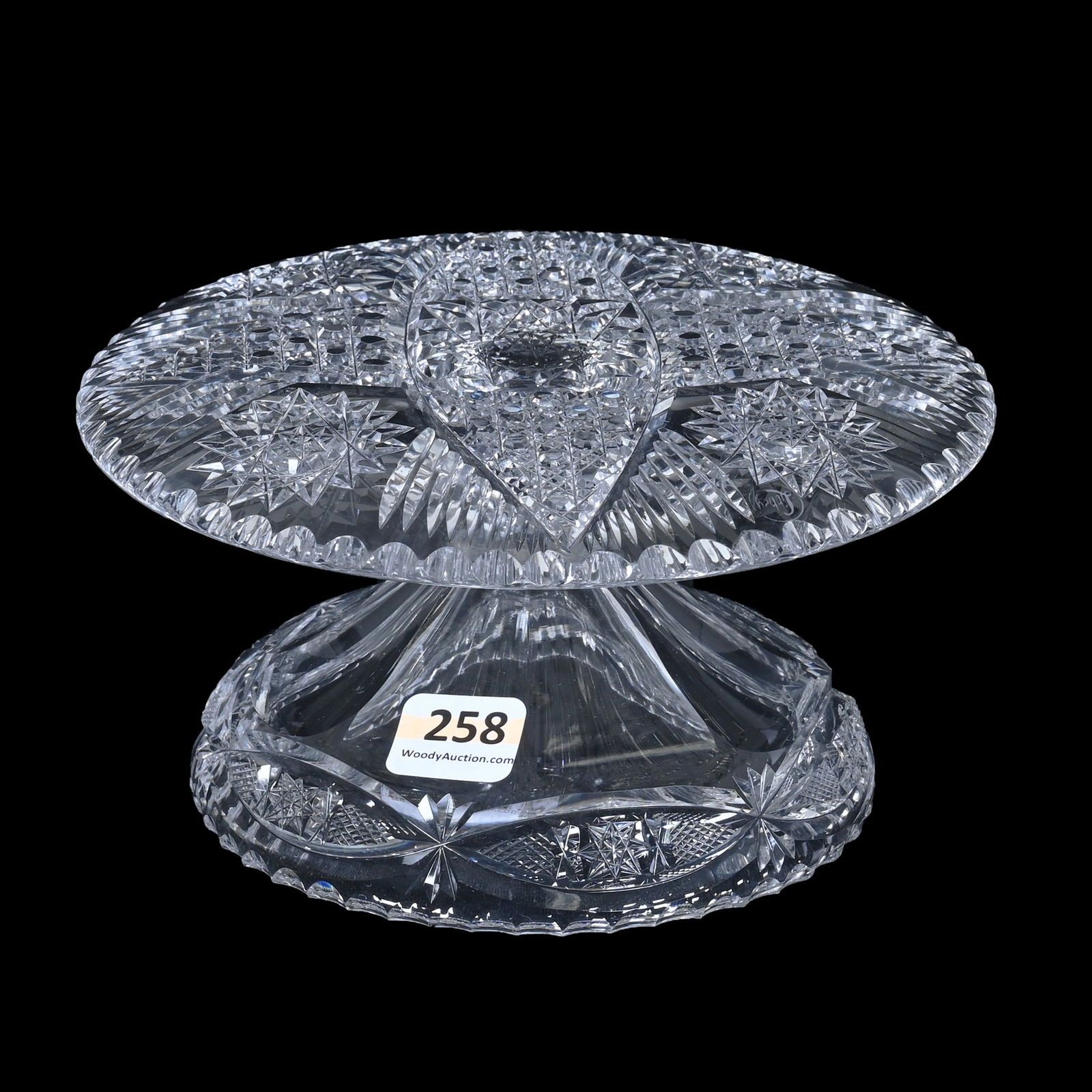 Mayonnaise Bowl With Attached Underplate, ABCG, Signed Libbey (1 of 3)