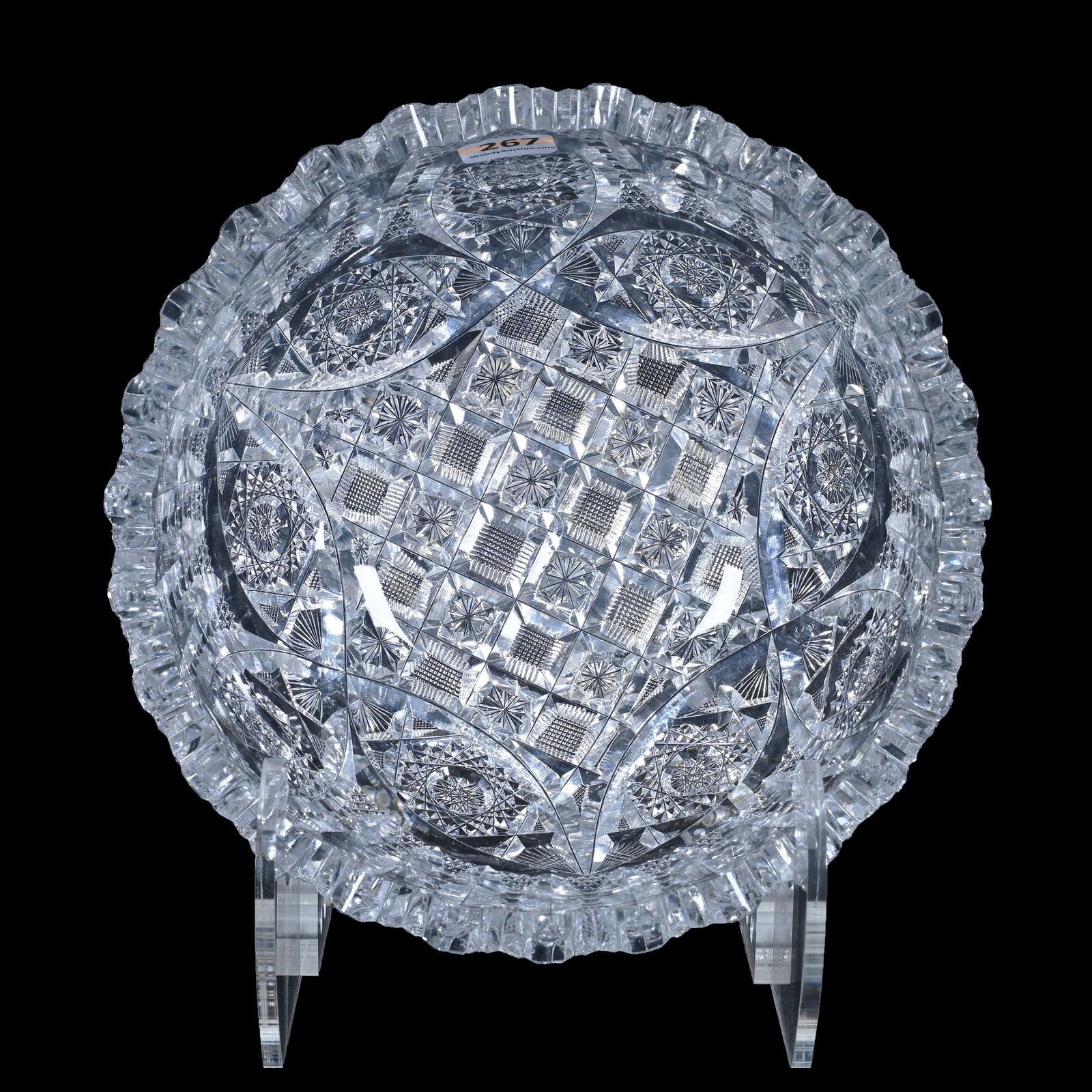 Bowl, ABCG, Signed Libbey Glenda Pattern, Well Done (1 of 3)