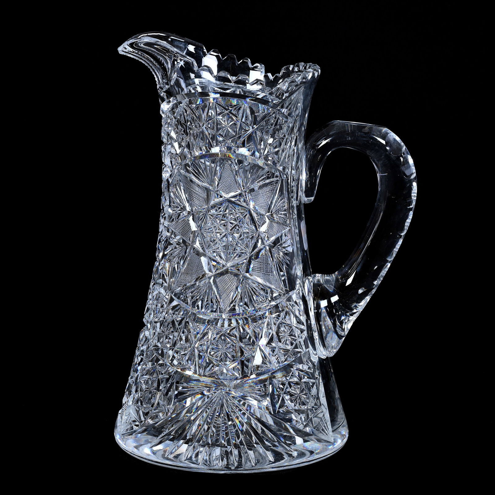 Pitcher, ABCG, Flashed Hobstar With Star & Fan Highlights (1 of 3)