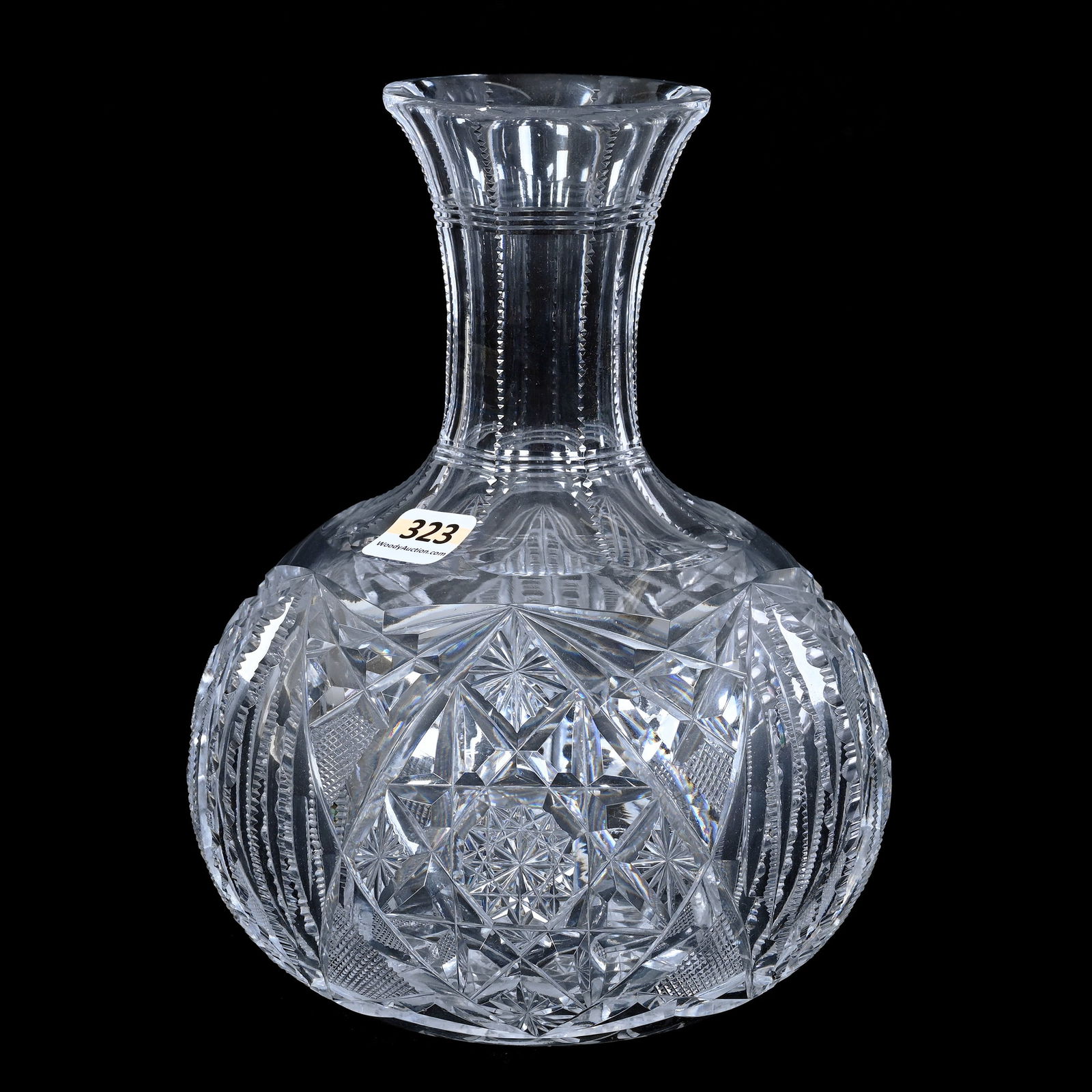 Water Carafe, ABCG, Signed Lackawana Marion Pattern As Featured In ACGA Catalog Reprint Pg. 24 (1 of 2)
