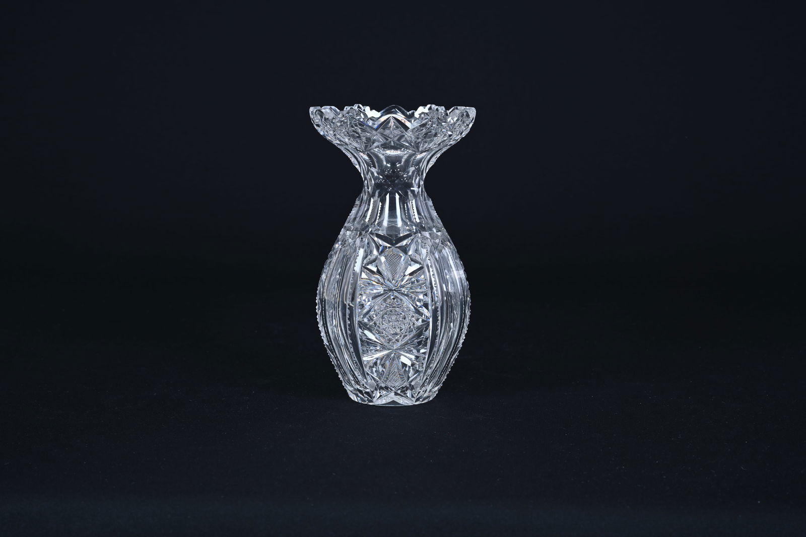 Vase, ABCG, Alternating Flat Panel, Hobstar, Prism, Bullseye, Strawberry Diamond & Fan Motif (1 of 2)