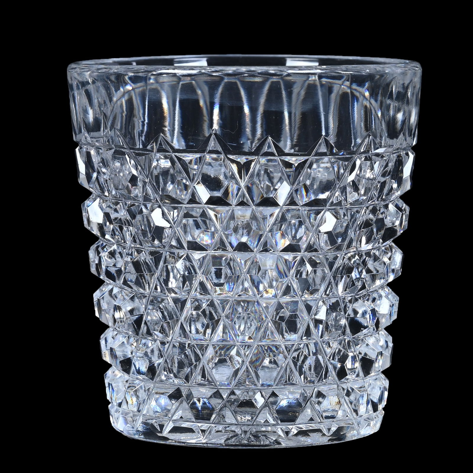 Whiskey Glass, ABCG, Signed Egginton Berkshire Pattern - Ray Cut Base - Extra Clear Blank! (1 of 2)