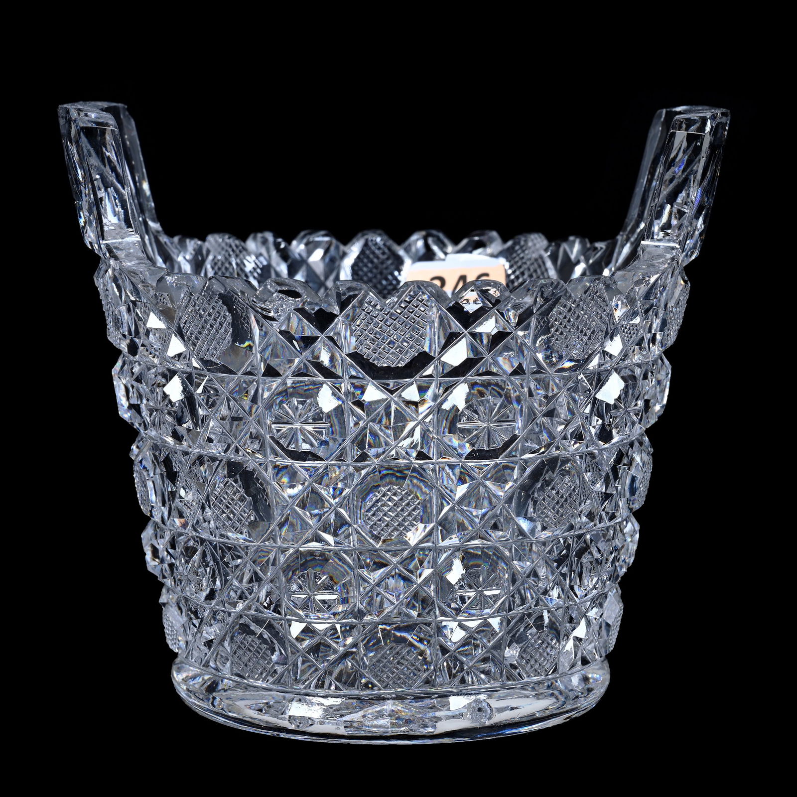 Tab Handled Ice Tub, ABCG, Harvard Pattern - Ray Cut Base (1 of 2)