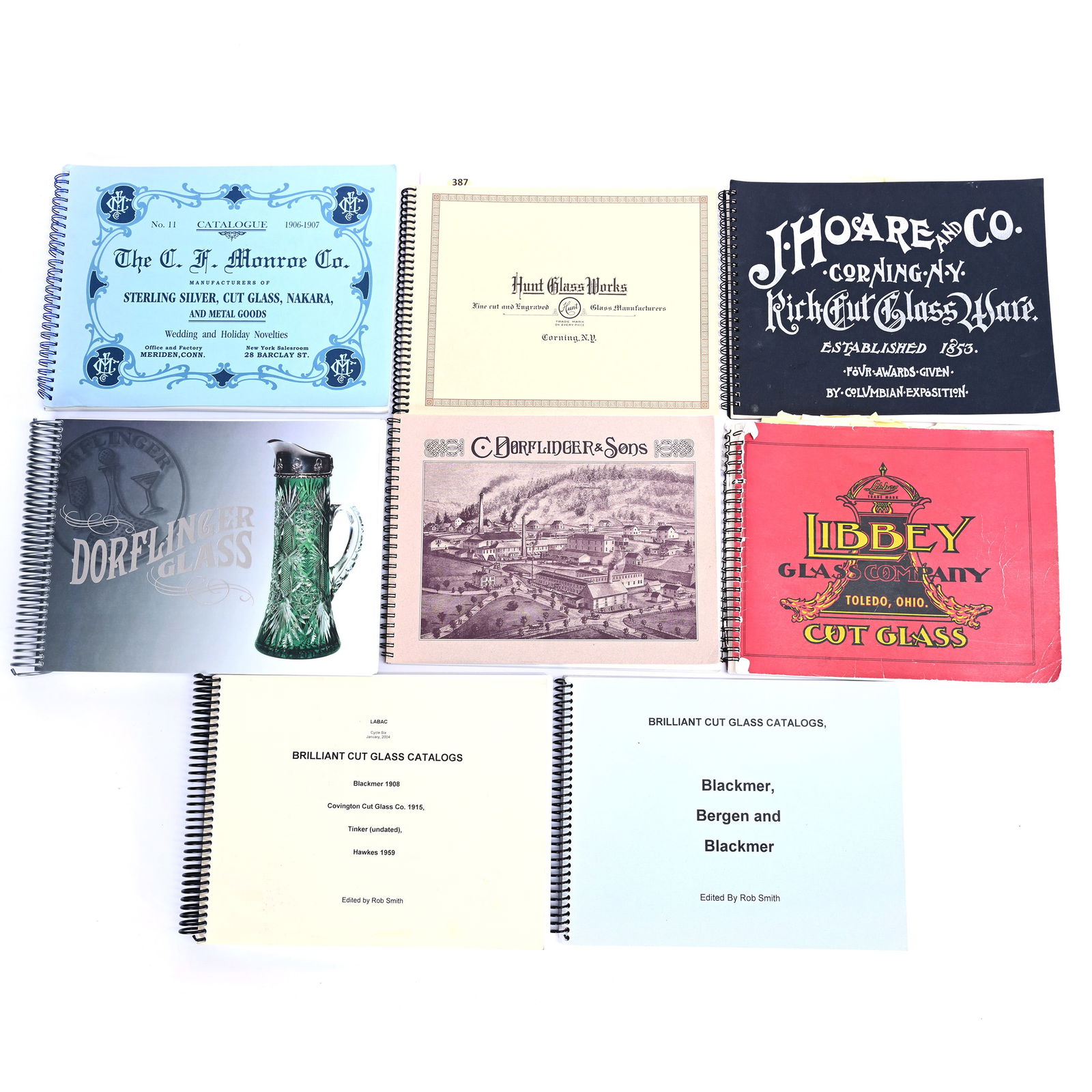 (8) Books/Catalogs About American Brilliant Cut Glass (1 of 4)