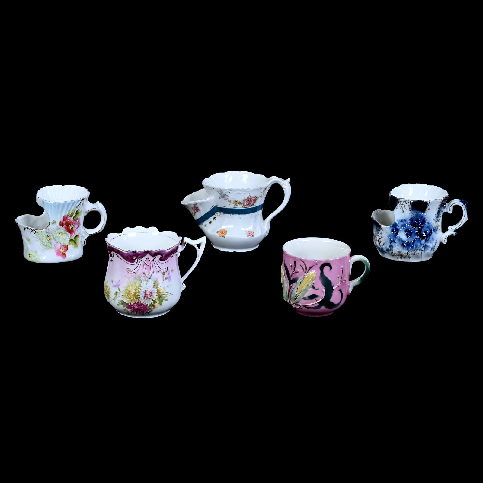 (5) Mugs, Shaving And Scuttle, Unmarked Germany/Prussia (1 of 4)