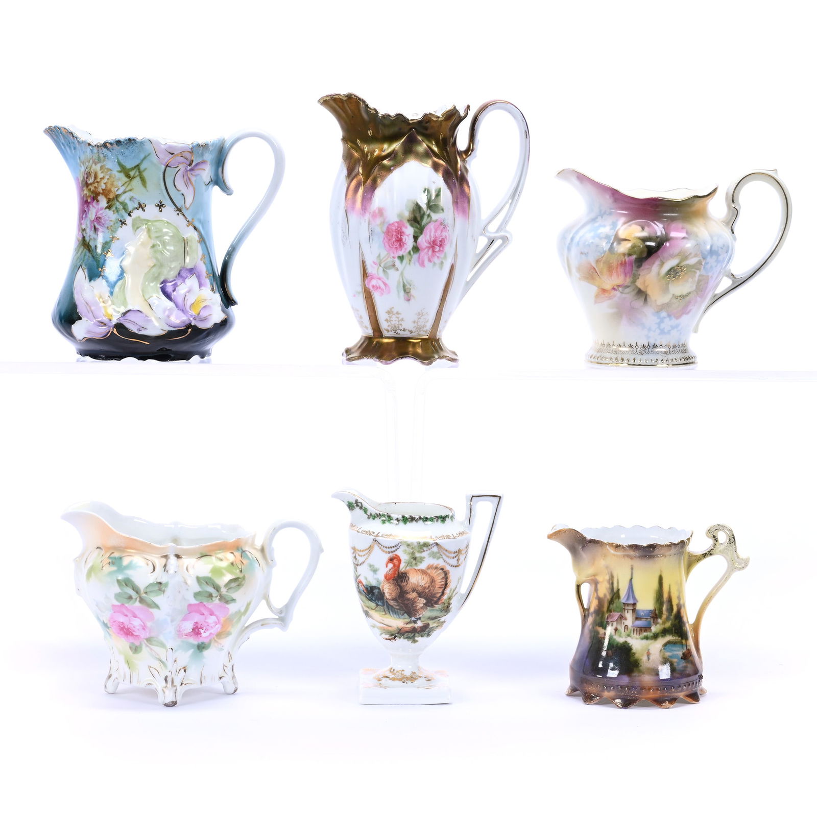 (6) Assorted Creamers, R.S. Prussia And Prov Saxe (1 of 3)