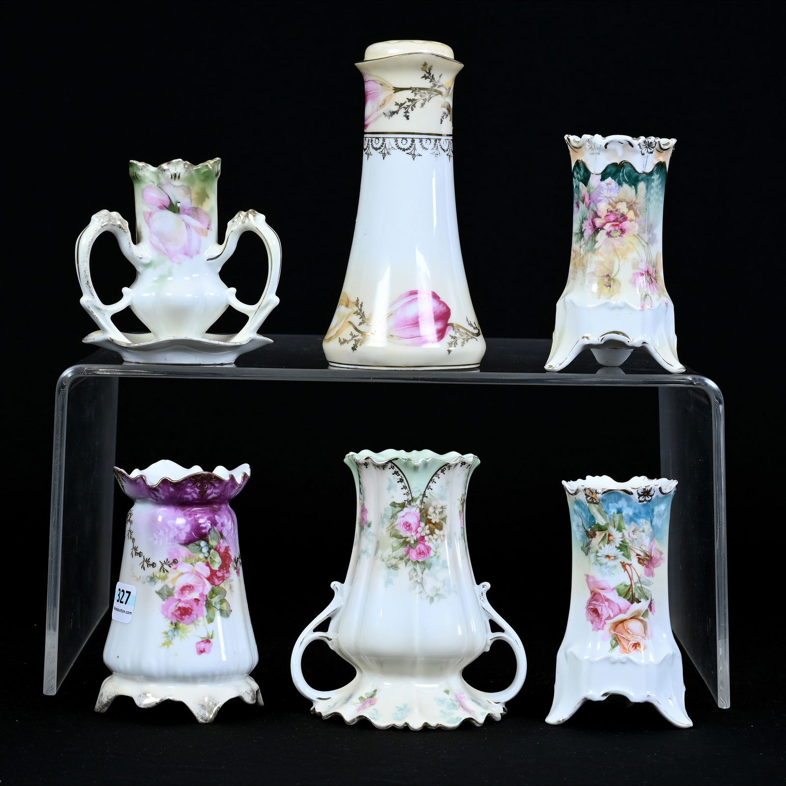 (6) R.S. Prussia Hatpin Holders And Muffineers (1 of 5)