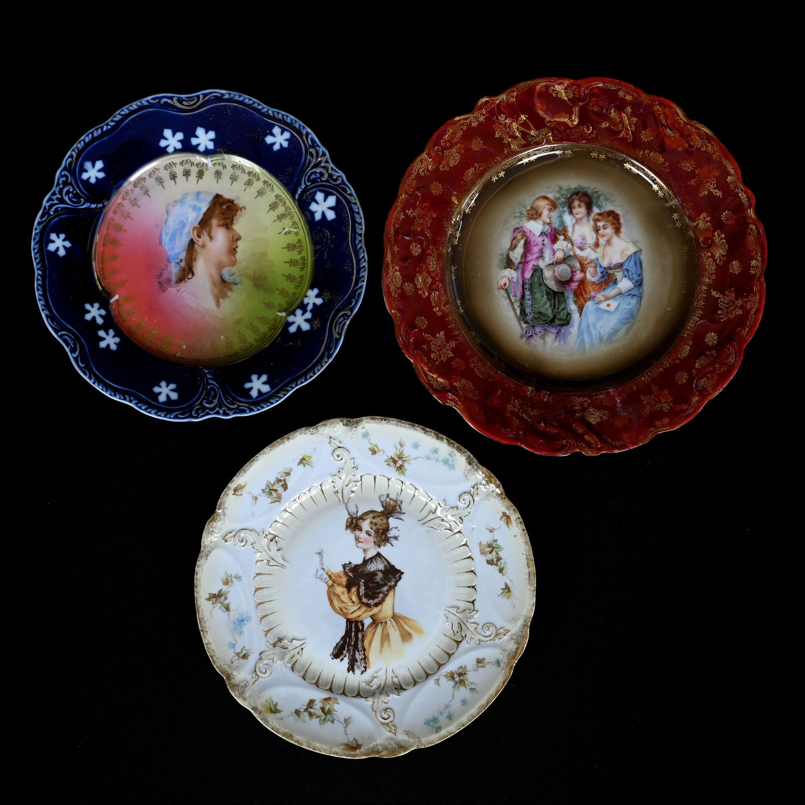 (3) Plates, Prussia Style (1 of 3)