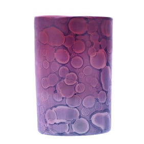 Tumbler, Pink Agata Art Glass By New England Glass, Satin Finish