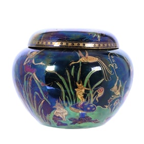 Malfrey Pot Marked Wedgwood Fairyland Lustre #Z5468 On Malfrey Pot #2308, Elves Pattern