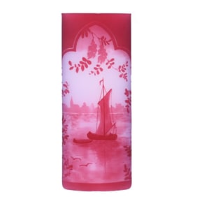 Vase Marked VSL (Val St. Lambert) Cameo Art Glass