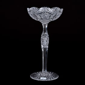 Compote, ABCG, Finely Cut Hobstar, Vesica, Nailhead Diamond And Strawberry Diamond Motif