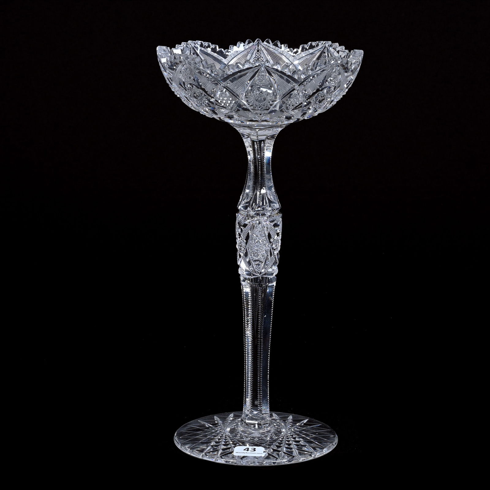 Compote, ABCG, Finely Cut Hobstar, Vesica, Nailhead Diamond And Strawberry Diamond Motif (1 of 3)