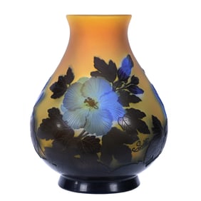 Vase Signed Galle French Cameo Art Glass