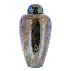 Malfrey Pot Marked Wedgwood Fairyland Lustre #Z5157 On Malfrey Pot #2311, Candlemas Pattern