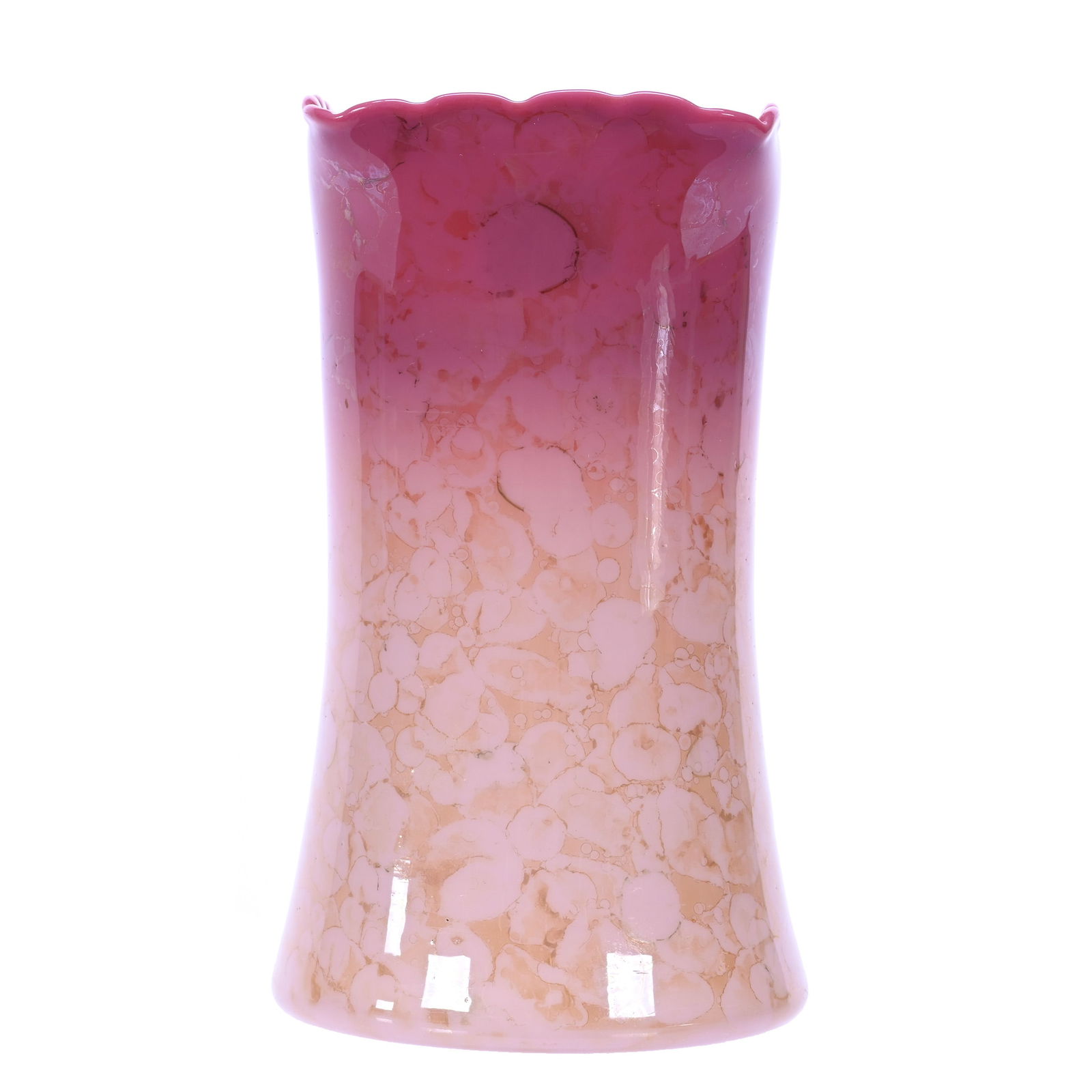 Celery Vase, Pink Agata Art Glass By New England Glass (1 of 4)