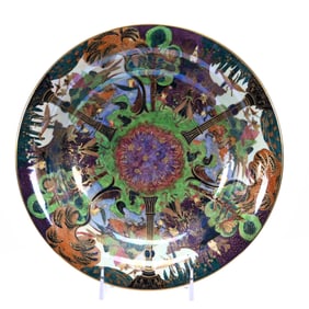 Lily Tray Marked Wedgwood Fairyland Lustre, No "Z" Number Visible, Garden Of Paradise Centre