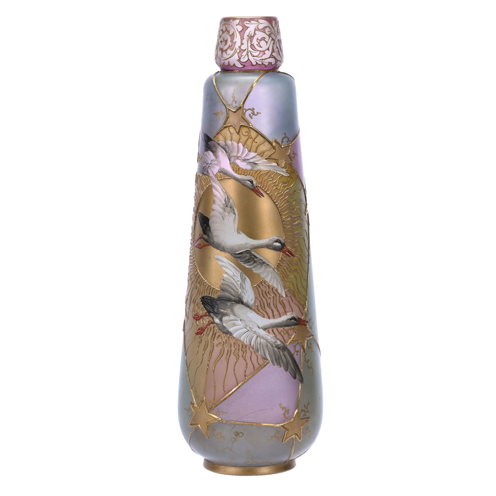 Vase Signed Royal Flemish Art Glass By Mt. Washington (1 of 3)