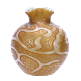 Vase, Octopus Pattern By Loetz Art Glass