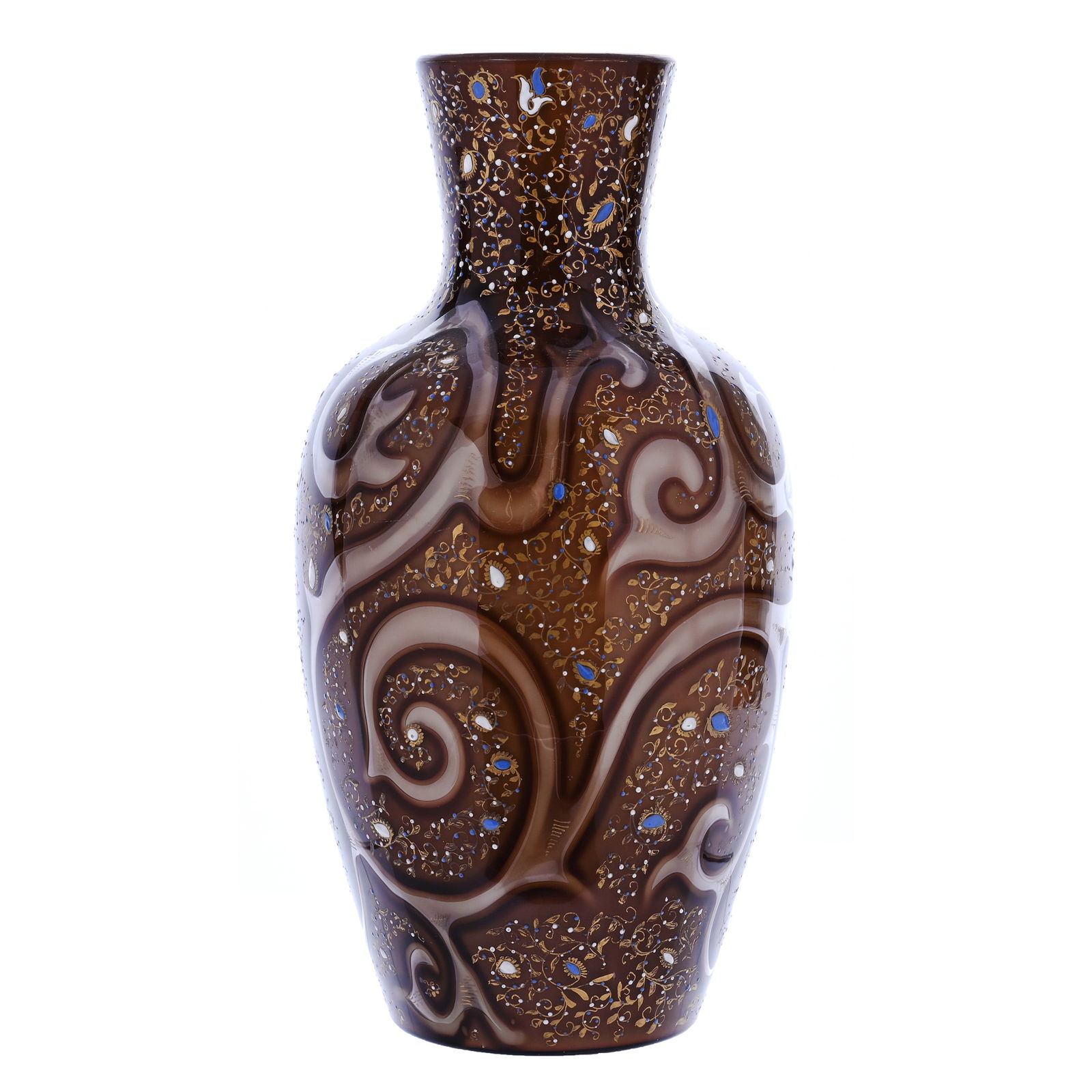 Vase, Unmarked Loetz Victoria Pattern Art Glass (1 of 3)