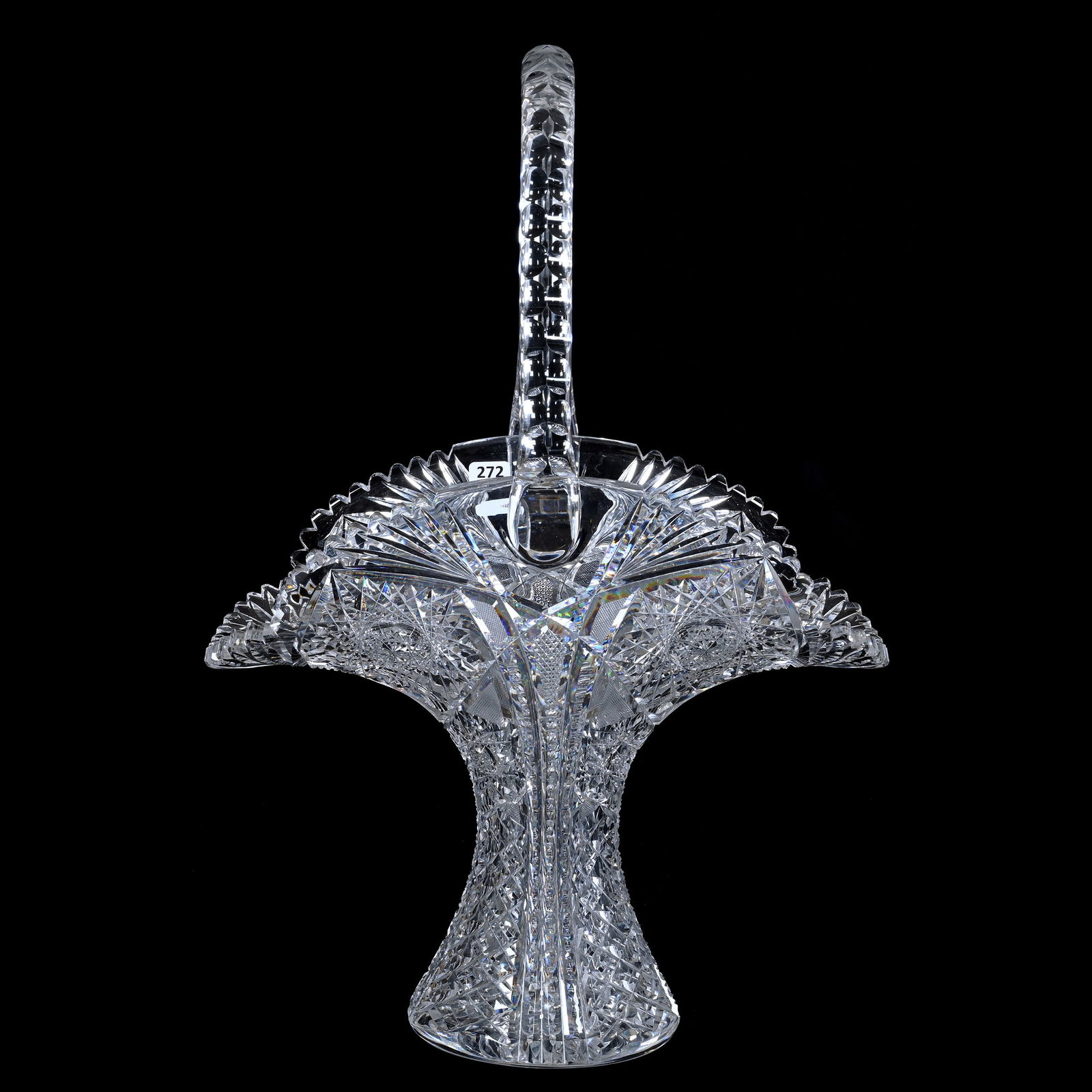 Easter Basket, American Brilliant Cut Glass (1 of 4)