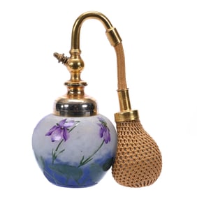 Atomizer Signed Daum Nancy French Cameo And Enamel Art Glass