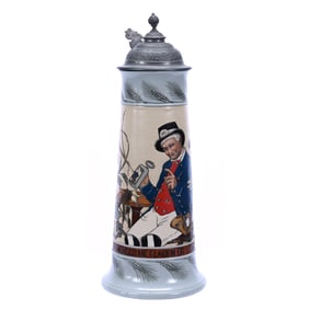Large Beer Stein Marked Mettlach #3084