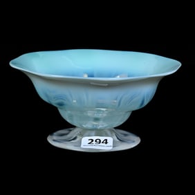 Pedestal Sherbet Signed L.C.T. Favrile (Tiffany) Art Glass