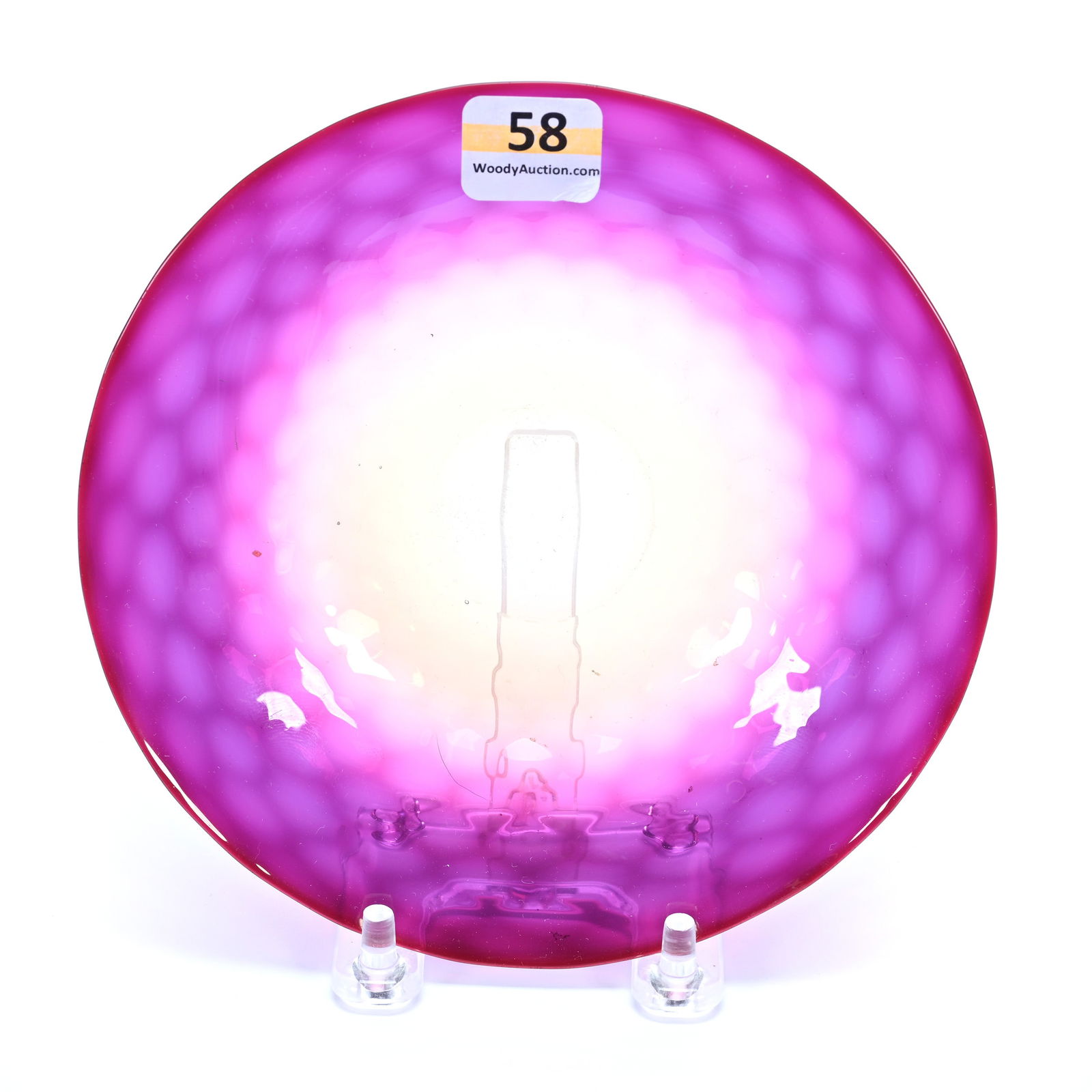 Plate, Alexandrite, Honeycomb Pattern Attributed To Webb, Great Color (1 of 2)