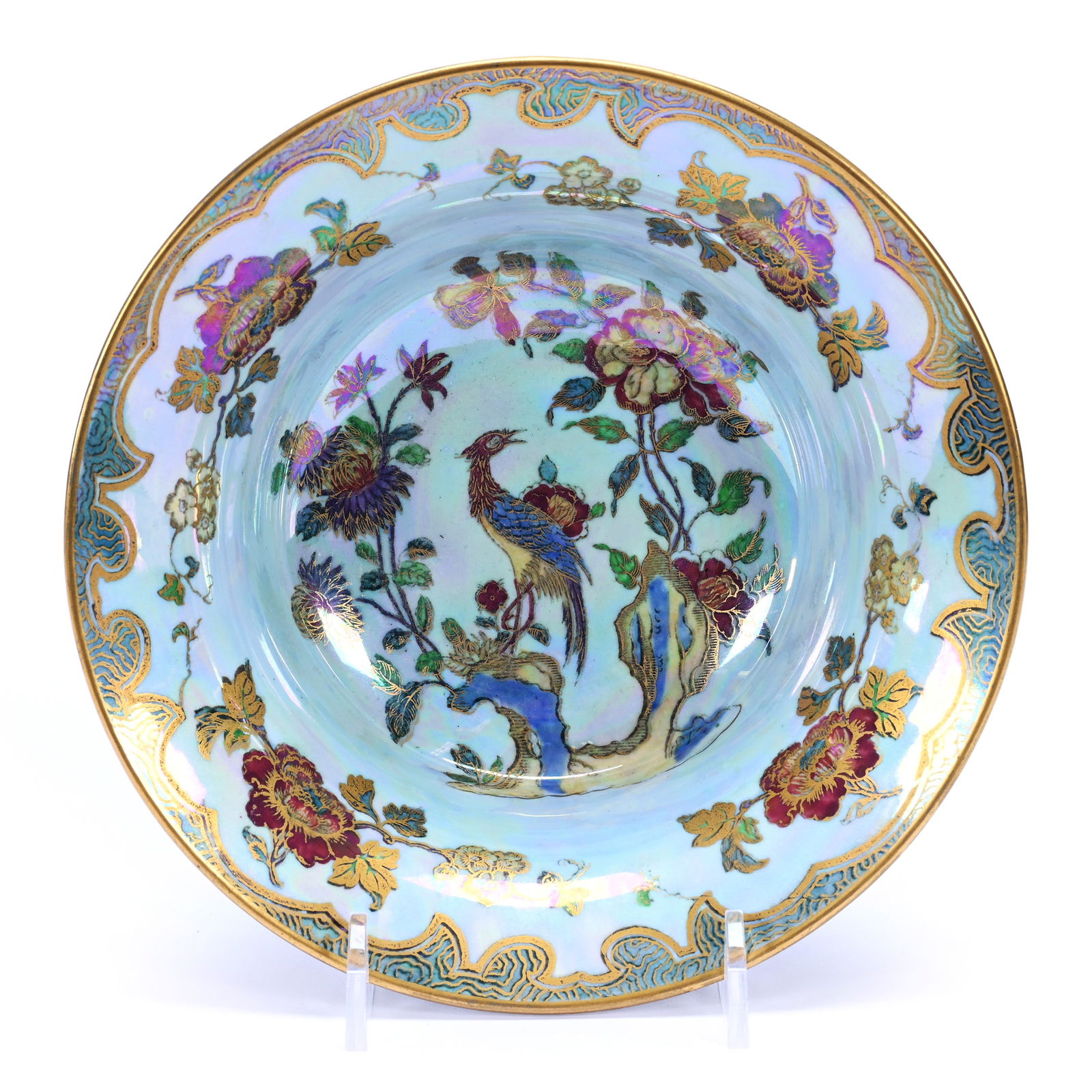 Bowl, Marked Wedgwood #Z5453, Crane And Rock Pattern (1 of 2)