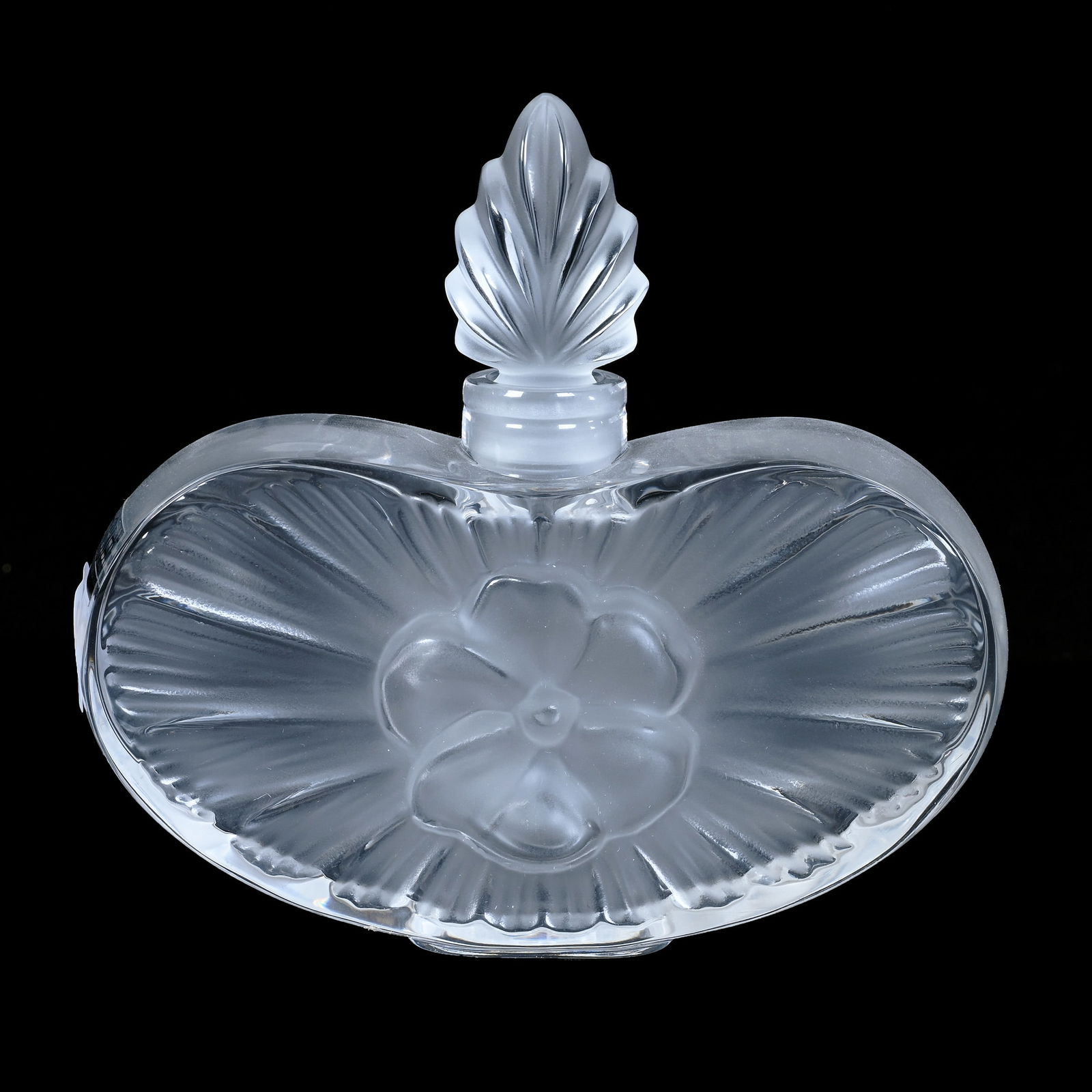 Perfume Bottle, Marked Lalique France, Clarisse Pattern (1 of 4)