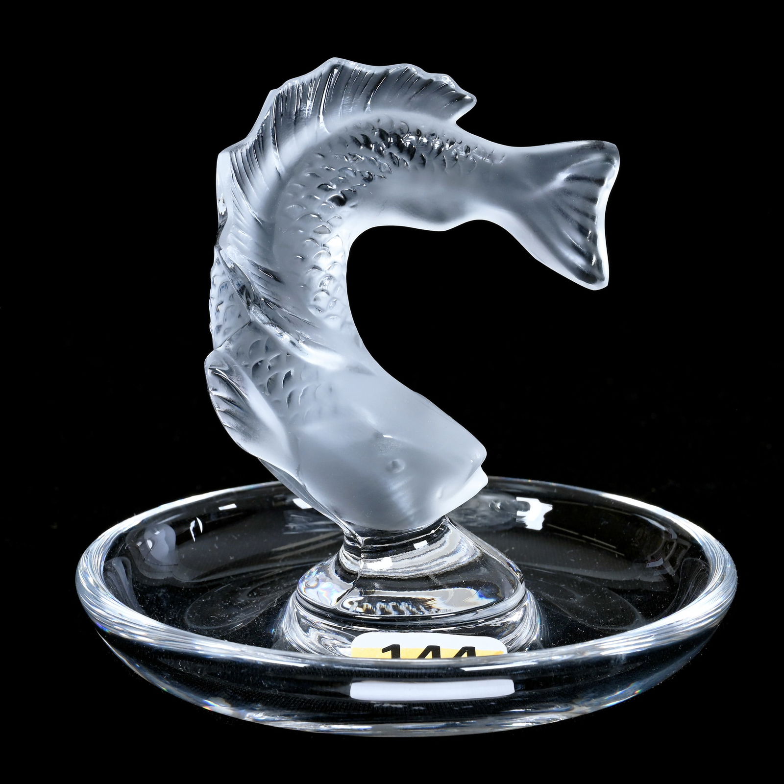 Figural Ring Tray, Signed Lalique France, Koi Fish Pattern (1 of 3)
