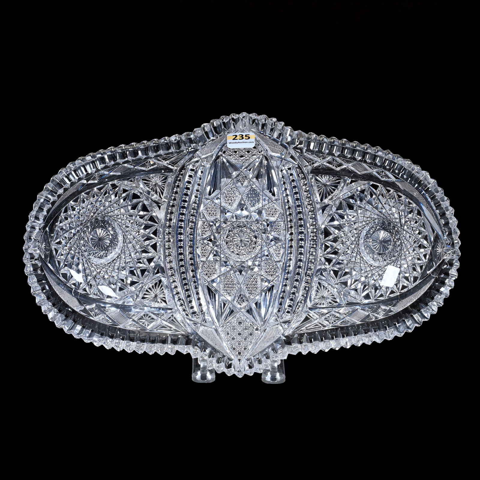 Ice Cream Tray, American Brilliant Cut Glass, Princeton Pattern By Empire (1 of 2)