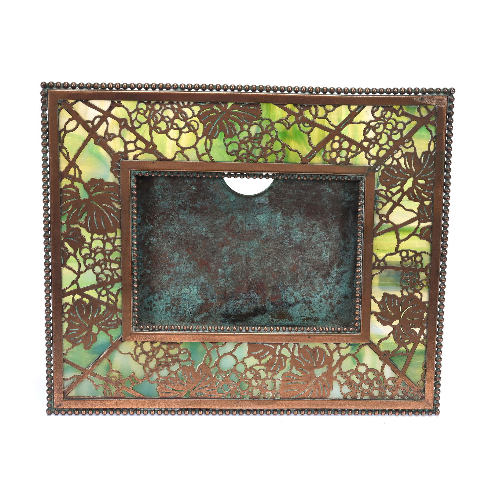 Picture Frame Marked Tiffany Studios, Grapevine Pattern (1 of 8)