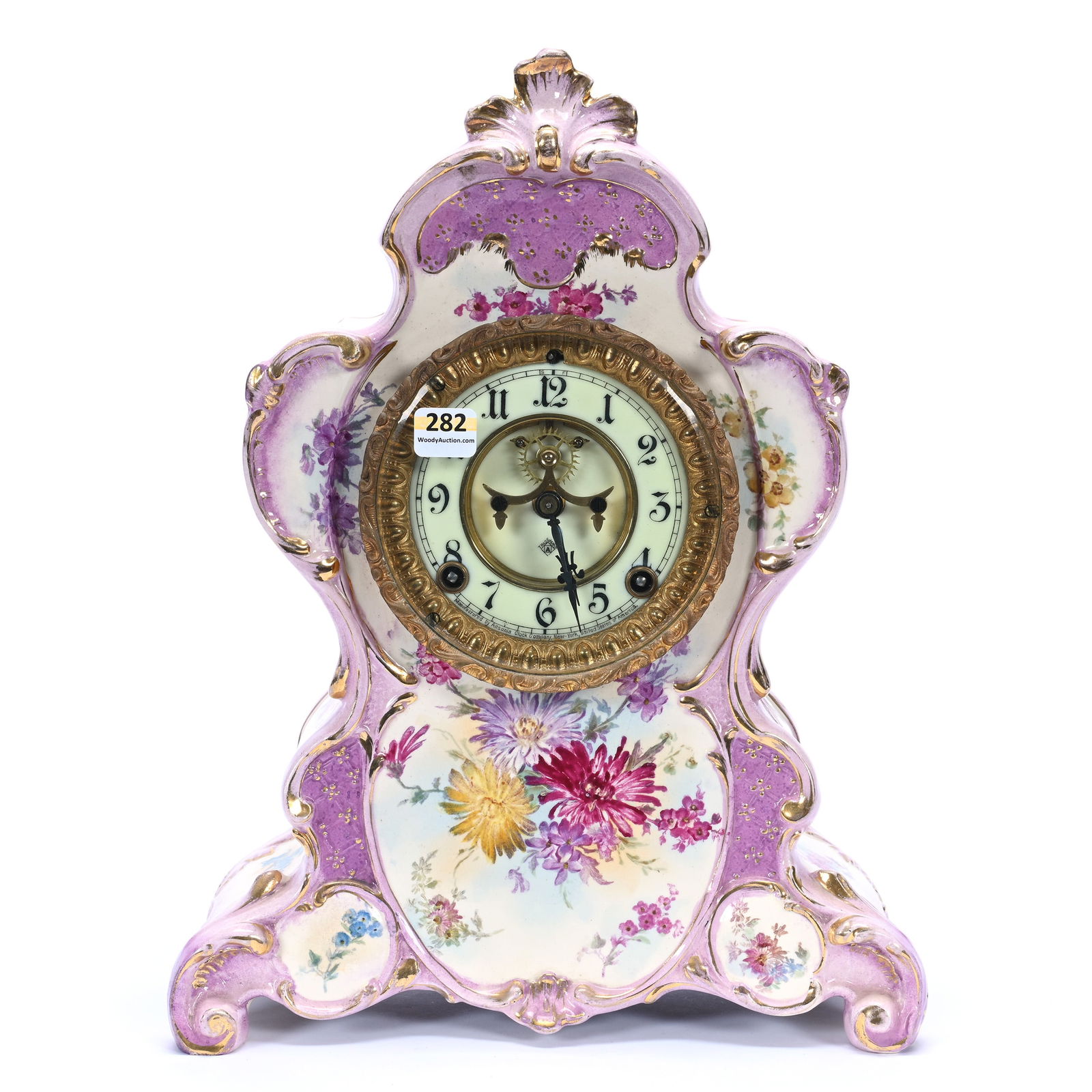 China Case Clock Marked Royal Bonn (1 of 5)