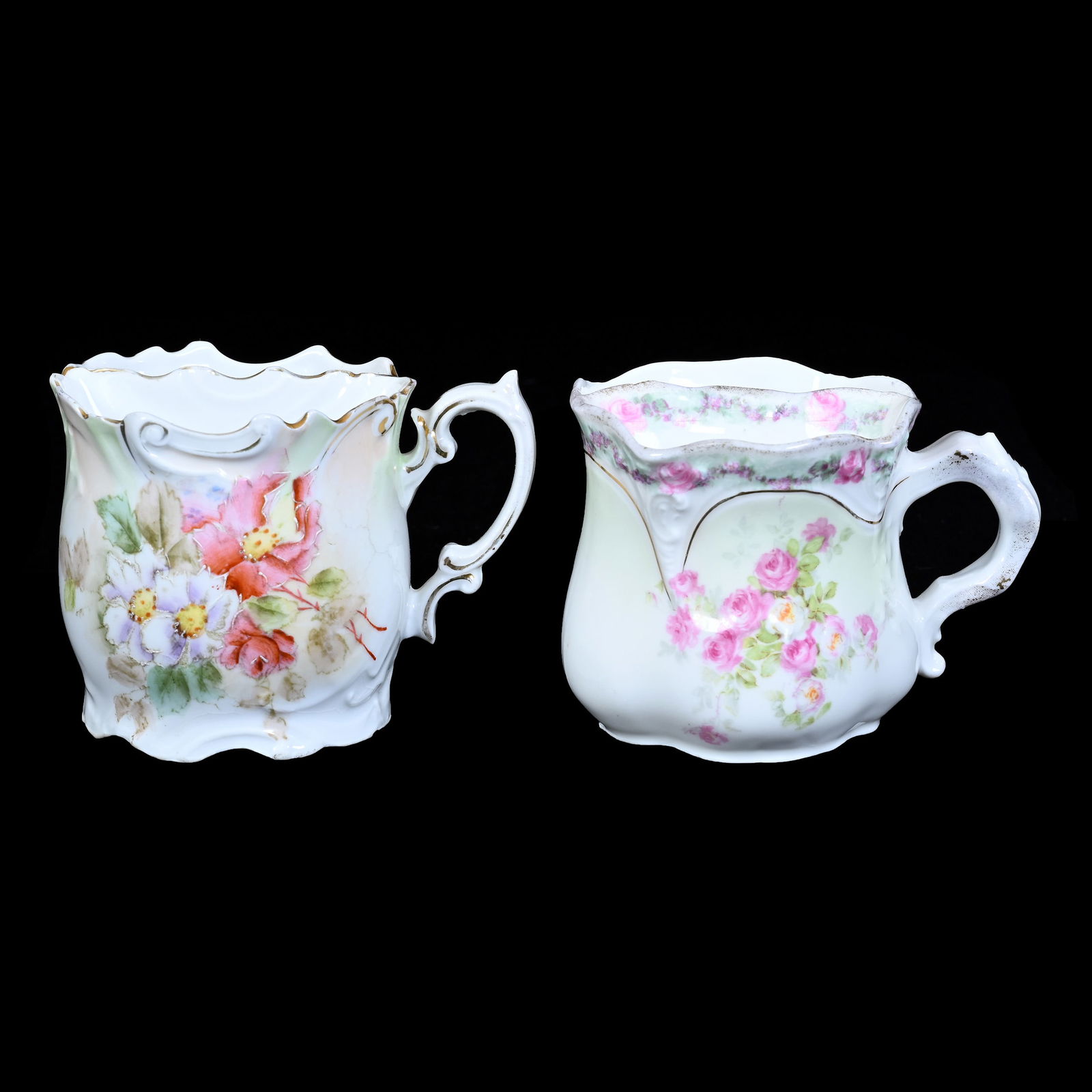 (2) Shaving Mugs, Unmarked R.S. Prussia (1 of 3)
