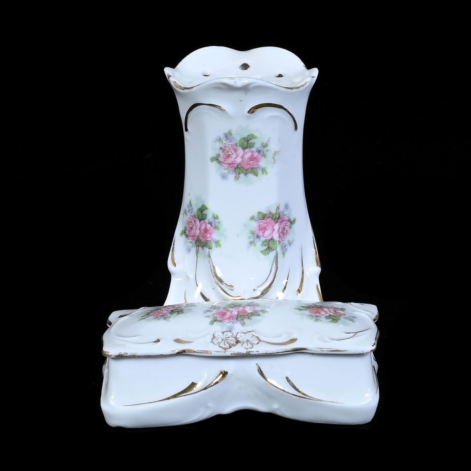 Hatpin Holder/Attached Box Marked R.S. Prussia (1 of 3)