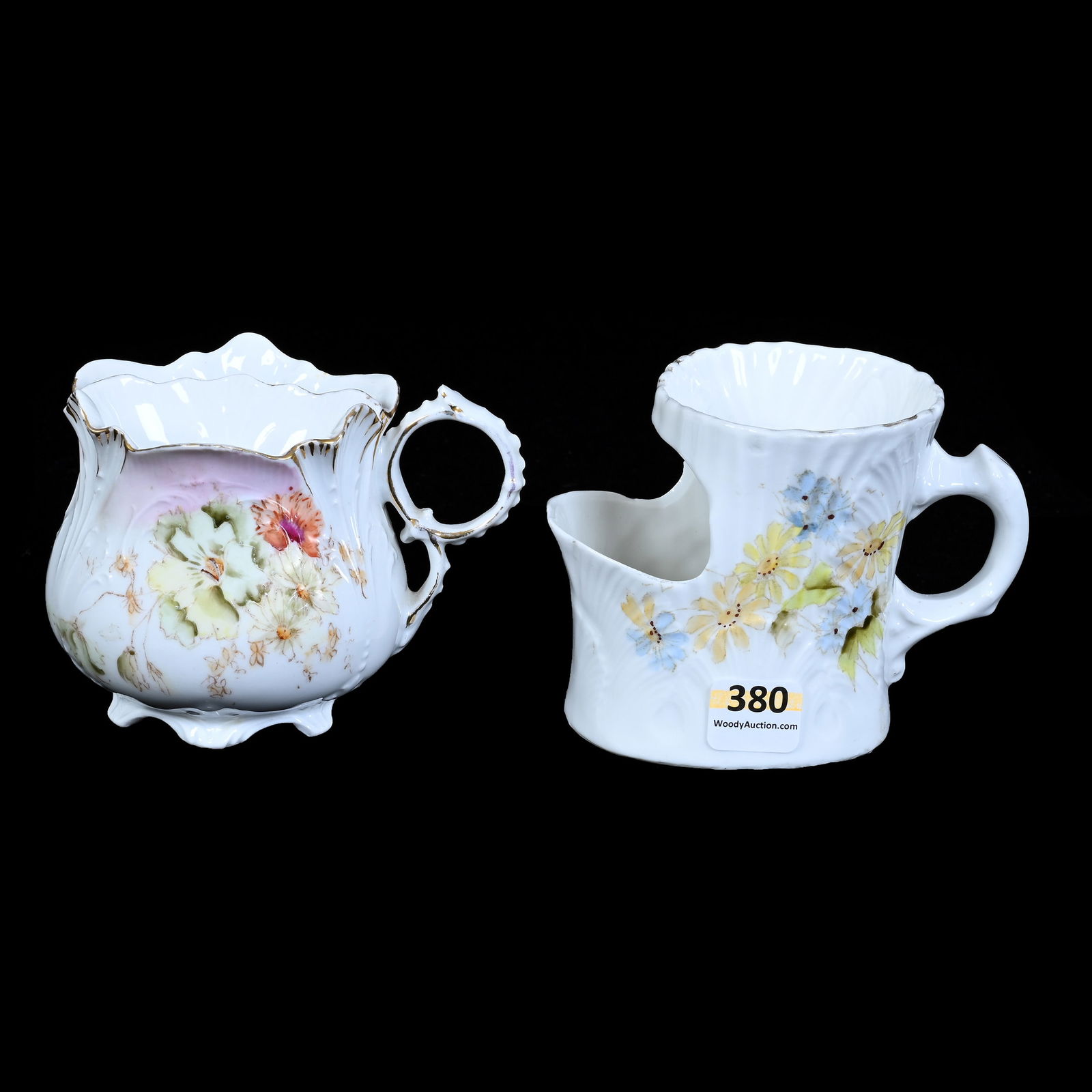 Shaving Mug & Scuttle Mug, Unmarked R.S. Prussia (1 of 3)