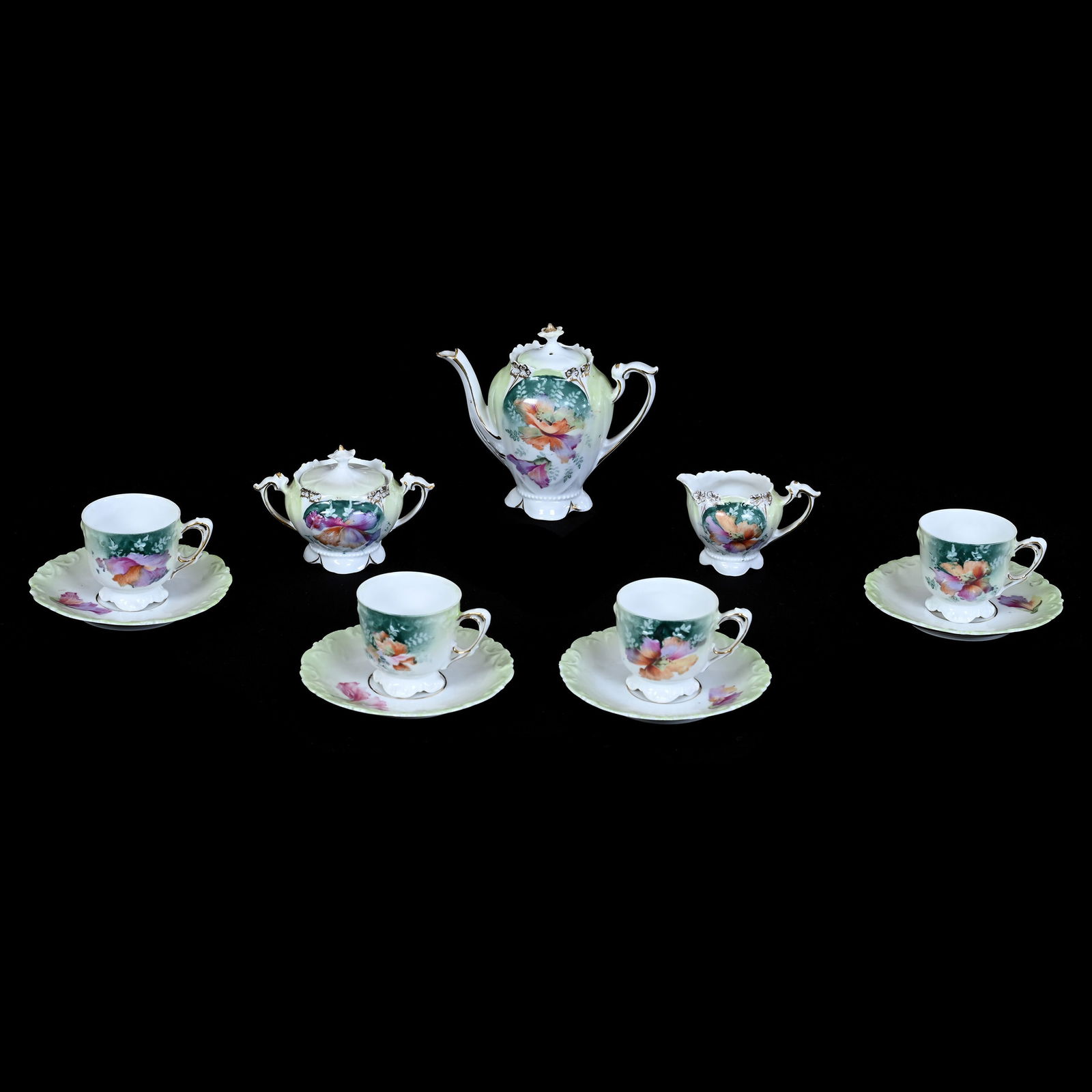 Child's Tea Set, Seven Piece, Unmarked R.S. Prussia (1 of 4)