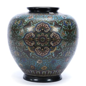 Large House Vase, Japanese Cloisonne