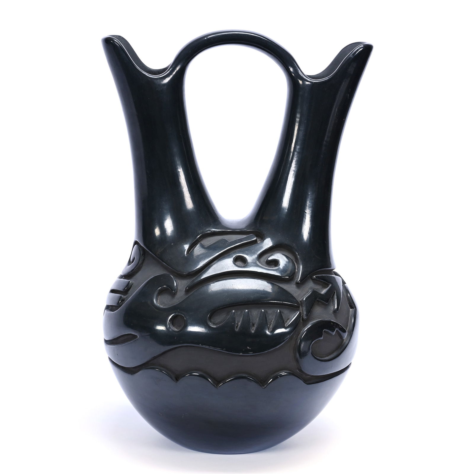 Wedding Jar, Native American, Signed Teresita Naranjo, Santa Clara On Bottom (1 of 5)