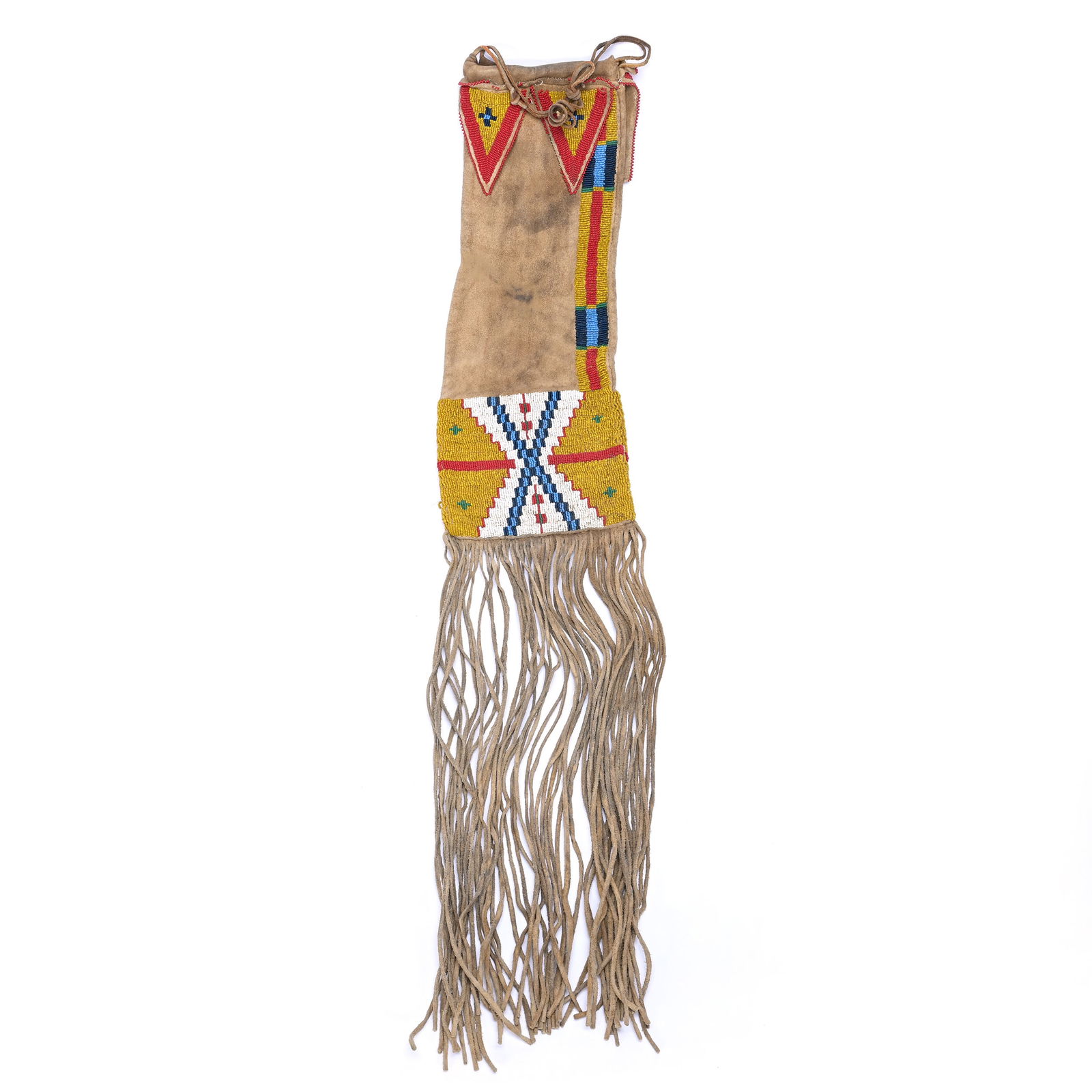 Beaded Tobacco/Pipe Bag, Native American Sioux Indian (1 of 4)