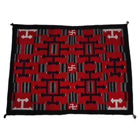 Native American Navajo Indian Rug, Exceptional Classic Navajo Design